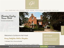Tablet Screenshot of goldstonehall.com
